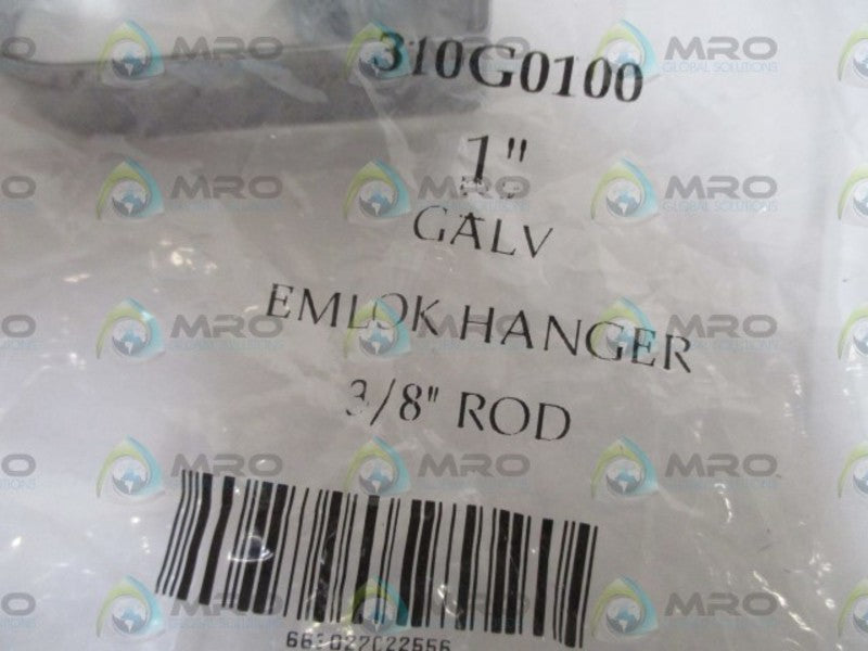 EMPIRE INDUS. 310G0100 1" GALV. EMLOK HANGER 3/8" ROD  NSMP