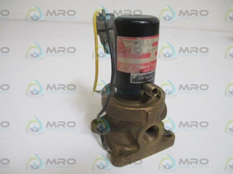 HUMPHREY VA500AE1-3-11 SOLENOID VALVE UNMP