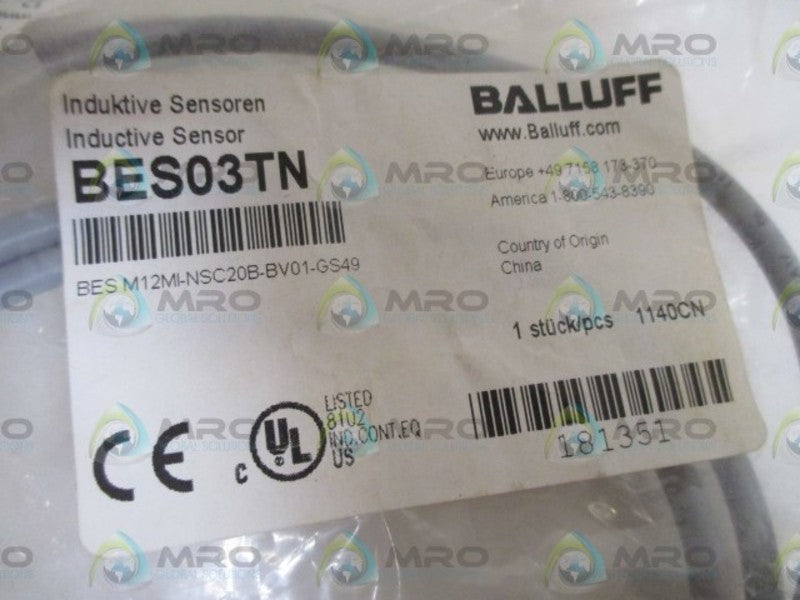 BALLUFF BES M12M1-NSC20B-BV01-GS49 NSMP