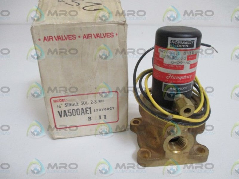 HUMPHREY VA500AE1311 2-3WAY 1/2" SINGLE SOLENOID VALVE NSMP