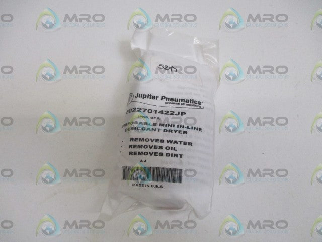 JUPITER PNEUMATICS 8022701422JP DISPOSABLE MINI IN-LINE DRYE * NEW FACTORY BAG *