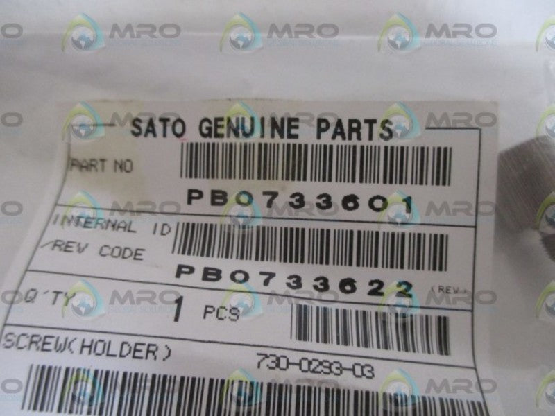 SATO PB0733601 SCREW HOLDER * NEW IN A FACTORY BAG *