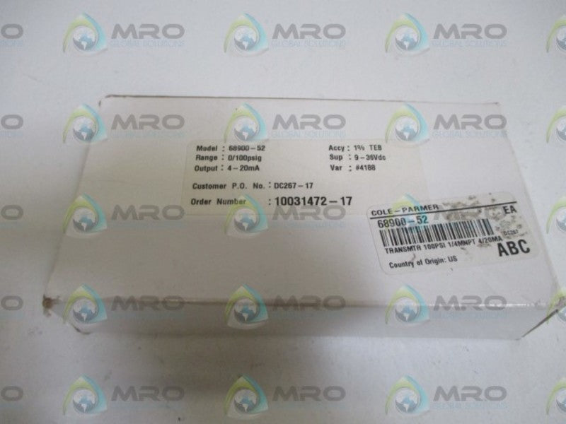 COLE-PARMER 68900-52 TRANSMITTER  NSMP