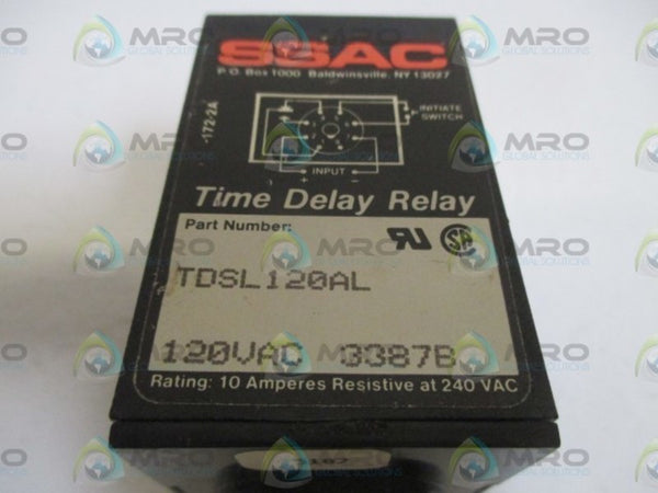 SSAC TDSL120AL TIME DELAY RELAY  UNMP