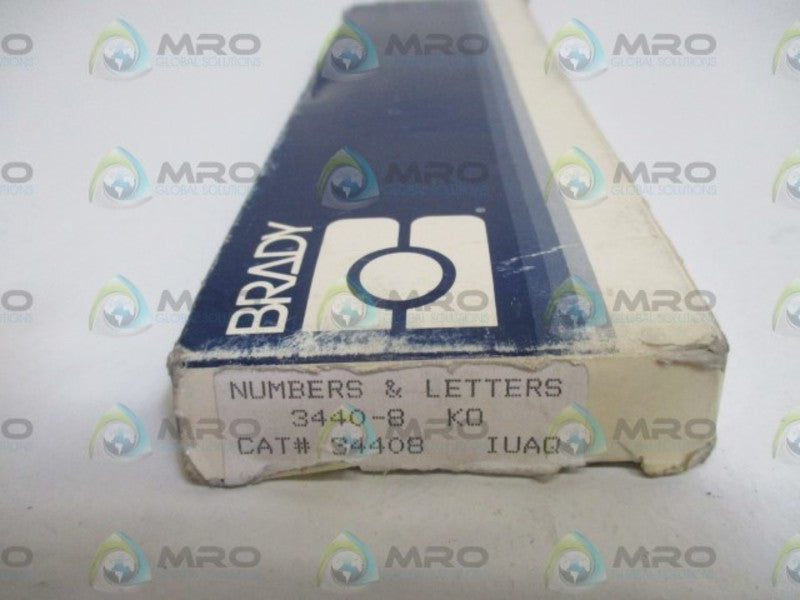 BRADY 3440-8 INDOOR NUMBERS  NSMP