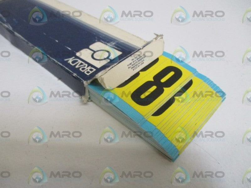 BRADY 3440-8 INDOOR NUMBERS  NSMP