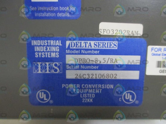 DELTA DPRO-8.5/RA POWE CONVERSION EQUIPMENT  NSNP
