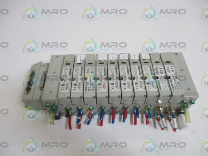 LOT OF 10 NUMATICS 122BA4Z2ML00061 SOLENOID VALVE W/MANIFOLD*USED*