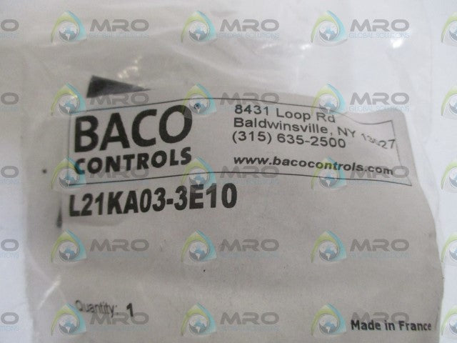 BACO L21KA03-3E10 SELECTOR SWITCH * NEW IN A FACTORY BAG *