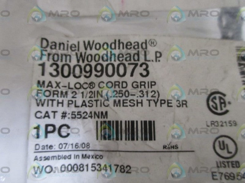 DANIEL WOODHEAD 5524NM CORD GRIP  NSMP