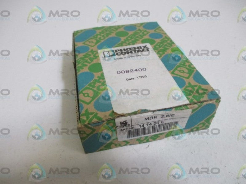 LOT OF 55 PHOENIX CONTACT MBK 2.5/E END PLATE NSMP