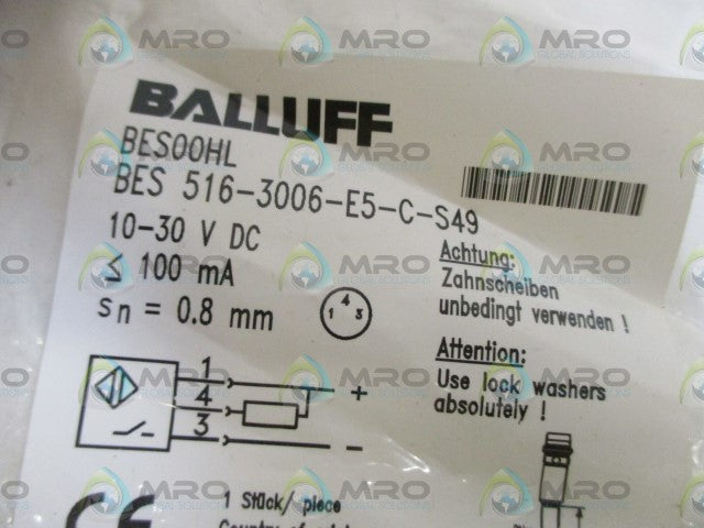 BALLUFF BES 516-3006-E5-C-S49 PORXIMITY SENSOR * NEW IN A BAG *