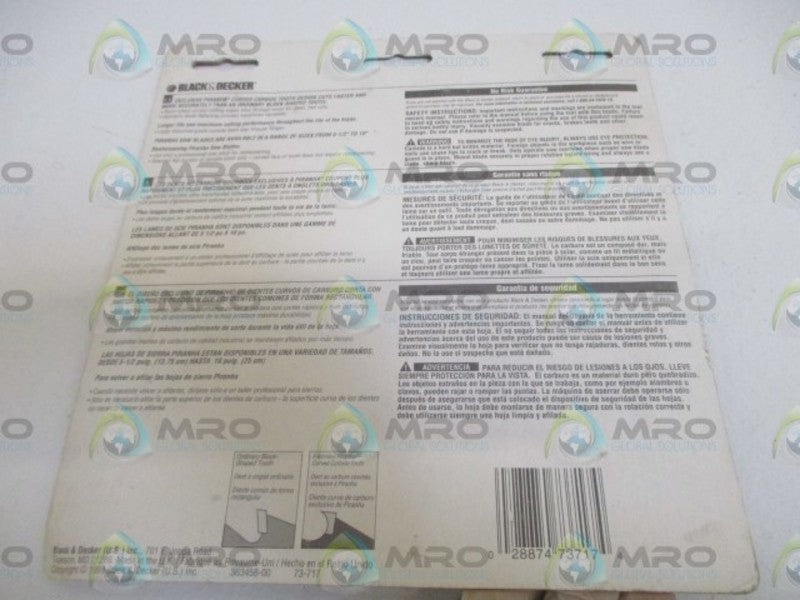 BLACK & DECKER 73-717 CURVE CARBIDE TOOTH BLADE  ORIGINAL PACKAGE