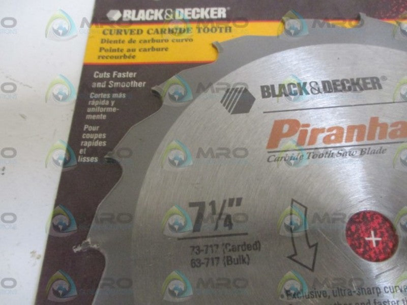 BLACK & DECKER 73-717 CURVE CARBIDE TOOTH BLADE  ORIGINAL PACKAGE