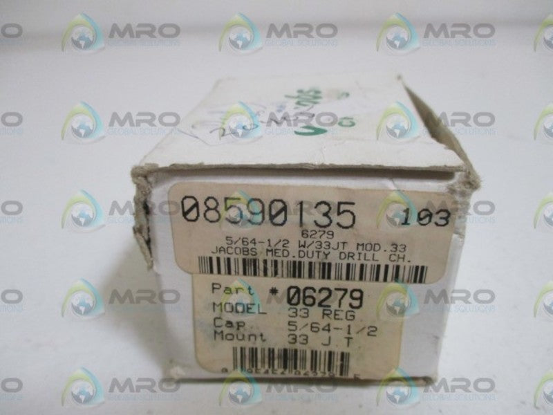 JACOBS 06279 MODEL 33 REG. DRILL CHUCK  NSMP