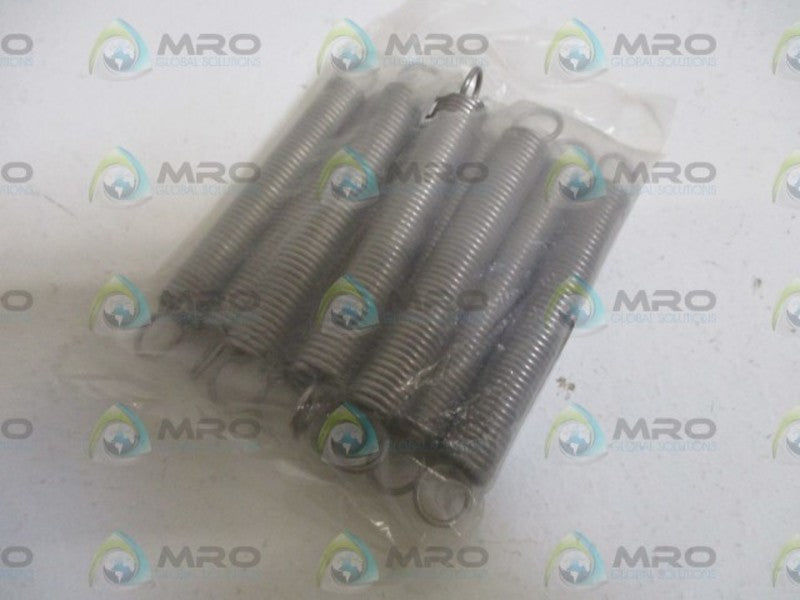 LOT OF 9 E-062-500-400S SS EXT. SPRING NSNP IN A BAG