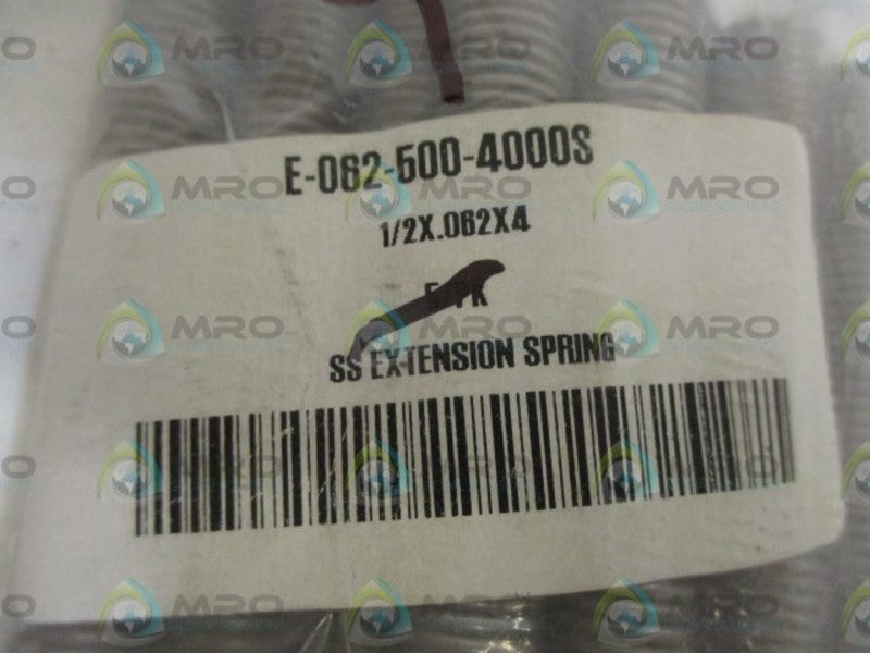 LOT OF 9 E-062-500-400S SS EXT. SPRING NSNP IN A BAG