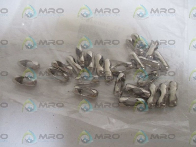 LOT OF 11 25PK GRAINGER  16D515 BALL CHAIN COUPLING NSNP IN A BAG