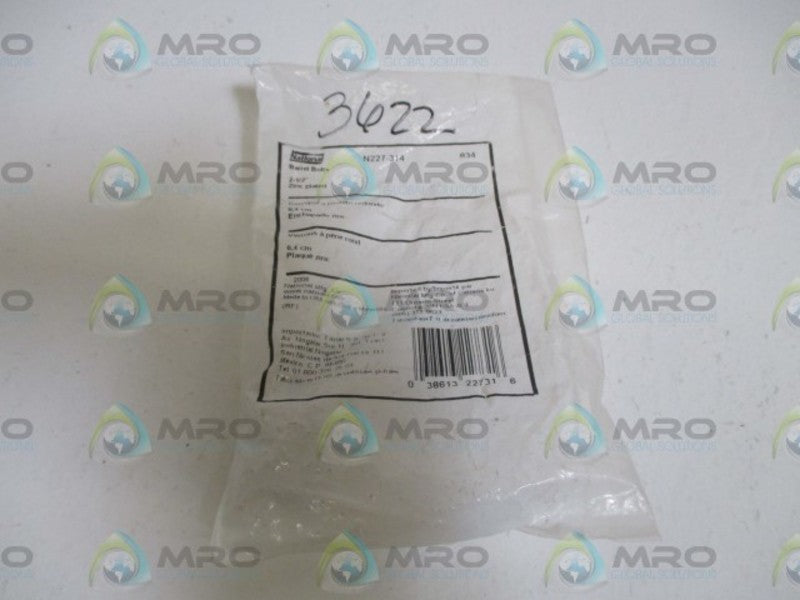 LOT OF 4 NATIONAL N227-314 BARREL BOLTS 2-1/2" NSNP IN A FACTORY BAG