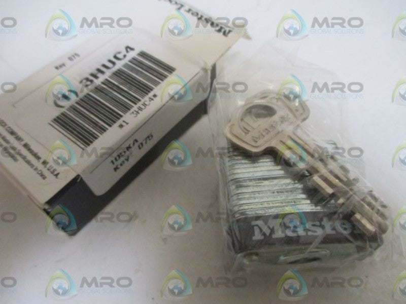 LOT OF 2 MASTER LOCK 3HUC4 PADLOCK NSMP