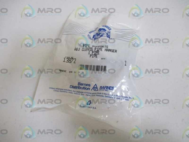 BARNES 13872 ADJ. CLEVIS PIP HANGER  NSMP