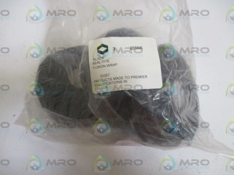 LOT OF 3 SEAL-TITE 28566 BLK  FUSION WRAP NSNP IN A BAG