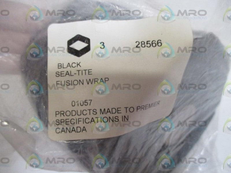LOT OF 3 SEAL-TITE 28566 BLK  FUSION WRAP NSNP IN A BAG