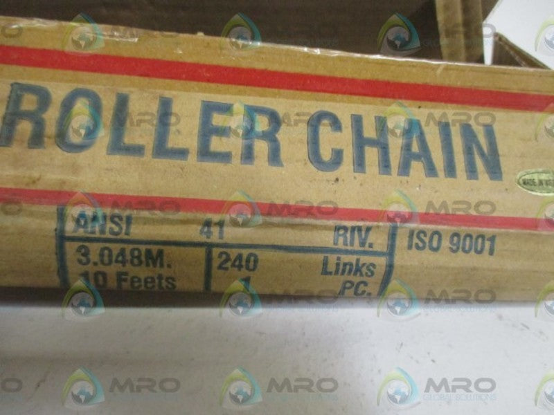 ANSI 41 RIV. ROLLER CHAIN 10FT. NSMP