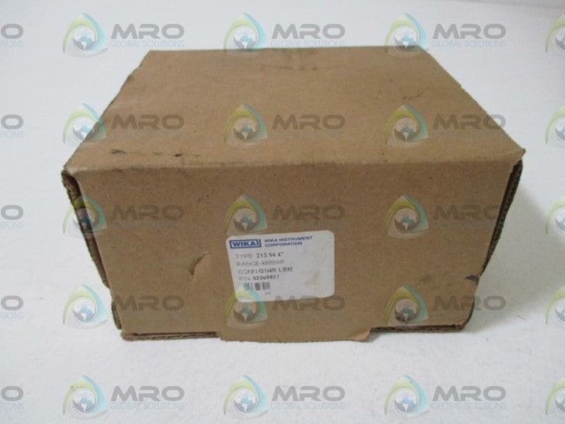 WIKA 52369927 513.54 4" LIQUID FILLED PRESSURE GAUGE 0-400PSI  NSMP