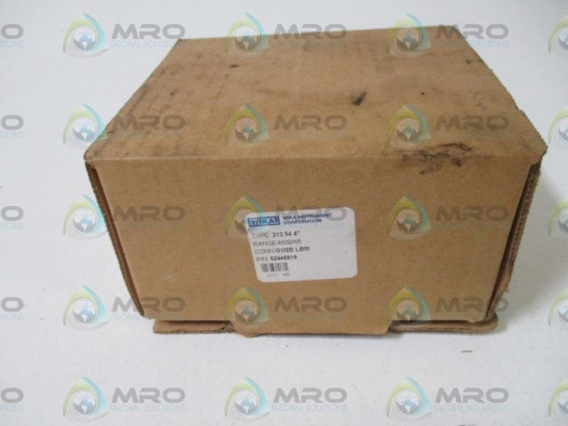 WIKA 52448819 213.54 4" LIQUID FILLED PRESSURE GAGUE 0-400PSI  NSMP