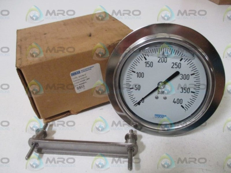 WIKA 52448819 213.54 4" LIQUID FILLED PRESSURE GAGUE 0-400PSI  NSMP