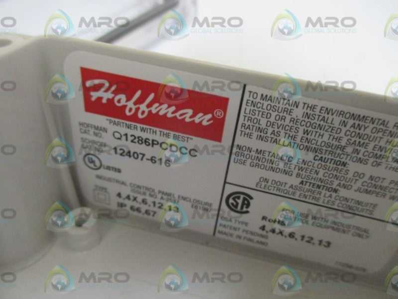 HOFFMAN Q1286PCDCC J BOX WITH CLEAR COVER  NSNP