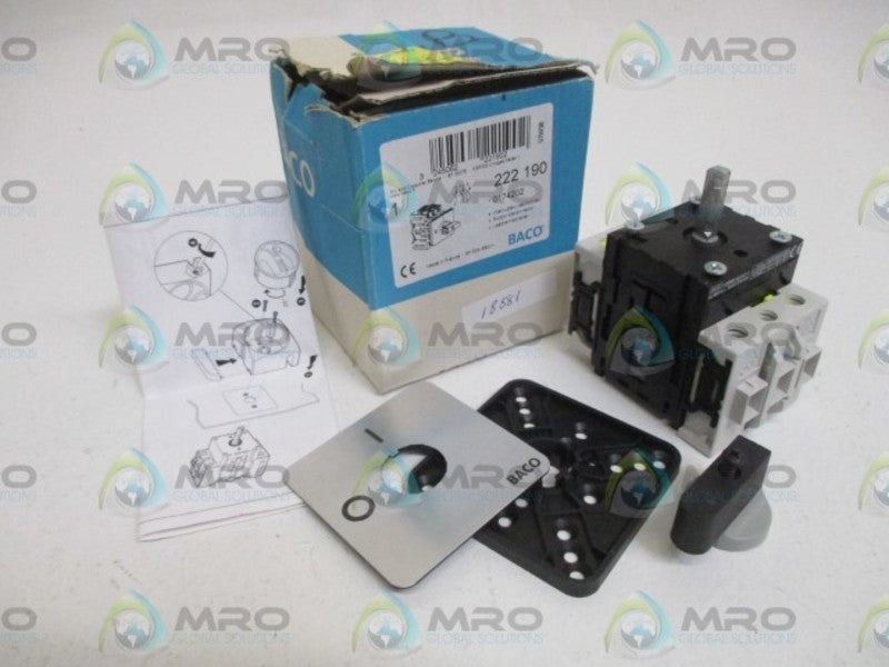BACO 222 190 SWITCH DISCONNECTOR  NSMP
