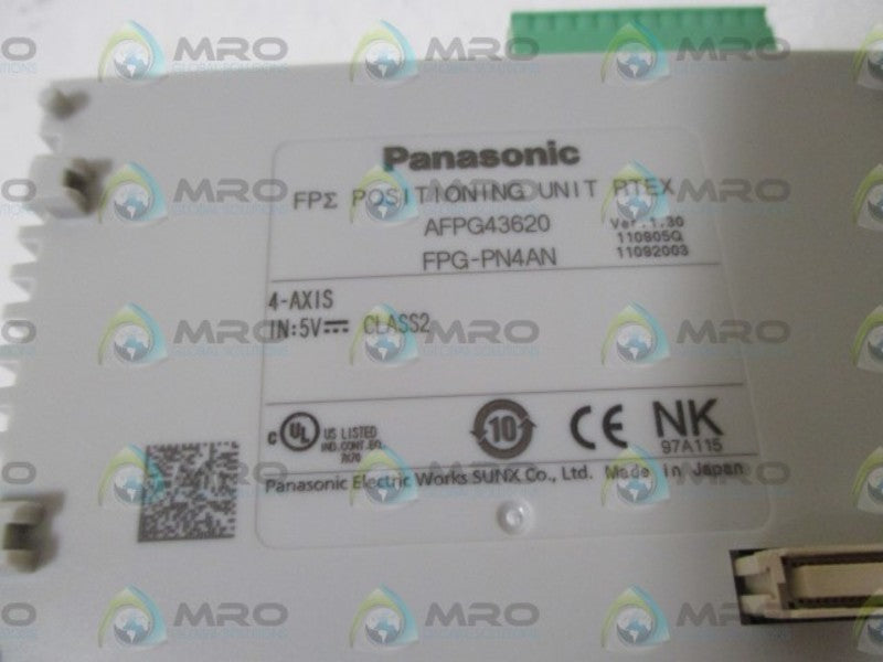 PANASONIC FPG-PN4AN POSITION UNIT RTEX  NSMP