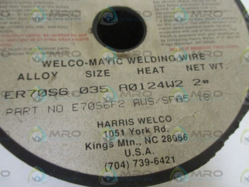 HARRIS E70S6F2 WELDING WIRE  ORIGINAL PACKAGE
