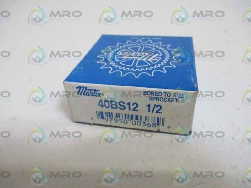 MARTIN 40BS12 SPROCKET 1/2"  NSFS
