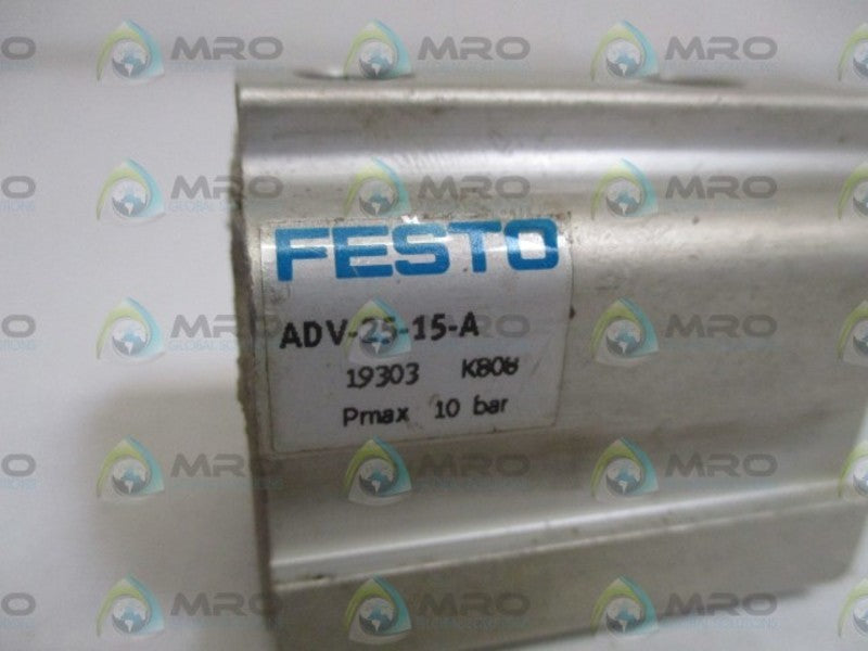 FESTO ADV-25-15-A PNEUMATIC CYLINDER  UNMP