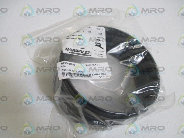 LOT OF 6 HARWAL 150-165-9/12 WIPER SEAL *NEW NO BOX*