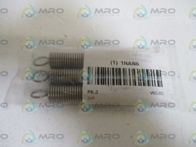 LOT OF 3 1NAN6 EXTENSION SRPING NSNP IN A BAG