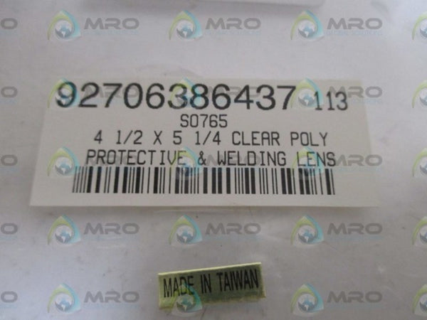 92706386437 CLEAR POLY PROTECTIVE & WELDING LENS  NSNP