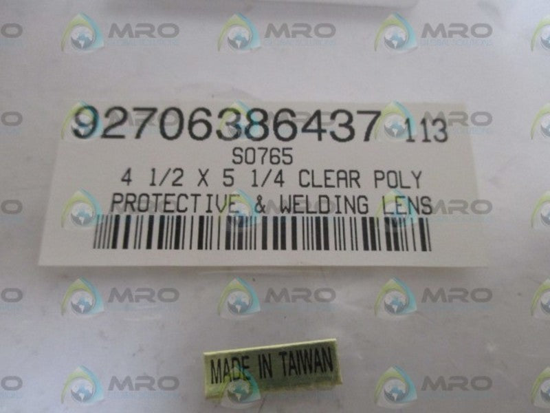 92706386437 CLEAR POLY PROTECTIVE & WELDING LENS  NSNP