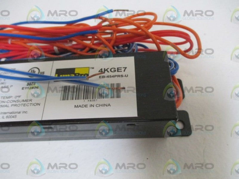LUMAPRO 4KGE7 ELECTRONIC BALLASTIC  NSMP