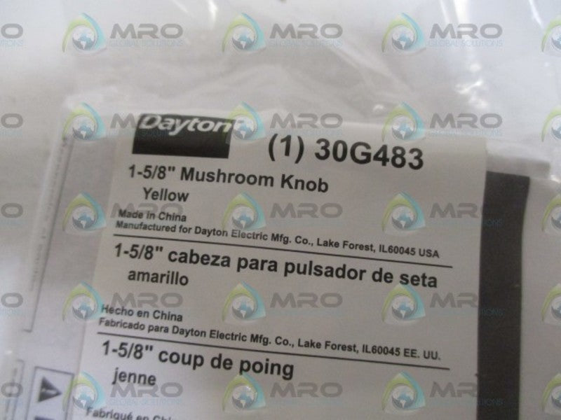 DAYTON 30G483 1-5/8" MUSHROOM KNOB  NSMP