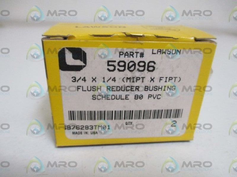 LOT OF 2 LAWSON 59096 FLUSH REDUCER BUSHING NSMP