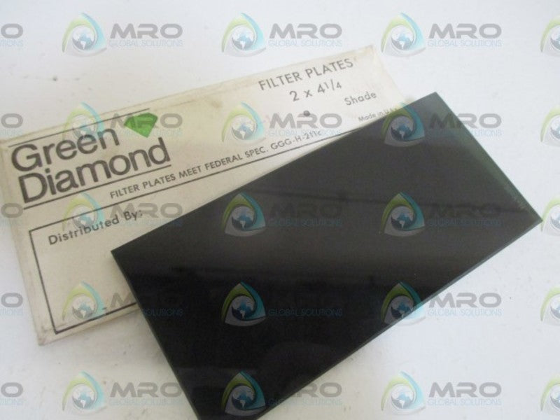 LOT OF 4 GREEN DIAMOND FS-1H 2X2-1/4 FILTER PLATE ORIGINAL PACKAGE