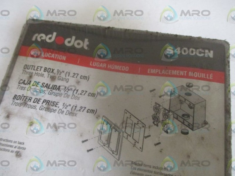 RED DOT S400CN OUTLET BOX 1/2"  ORIGINAL PACKAGE