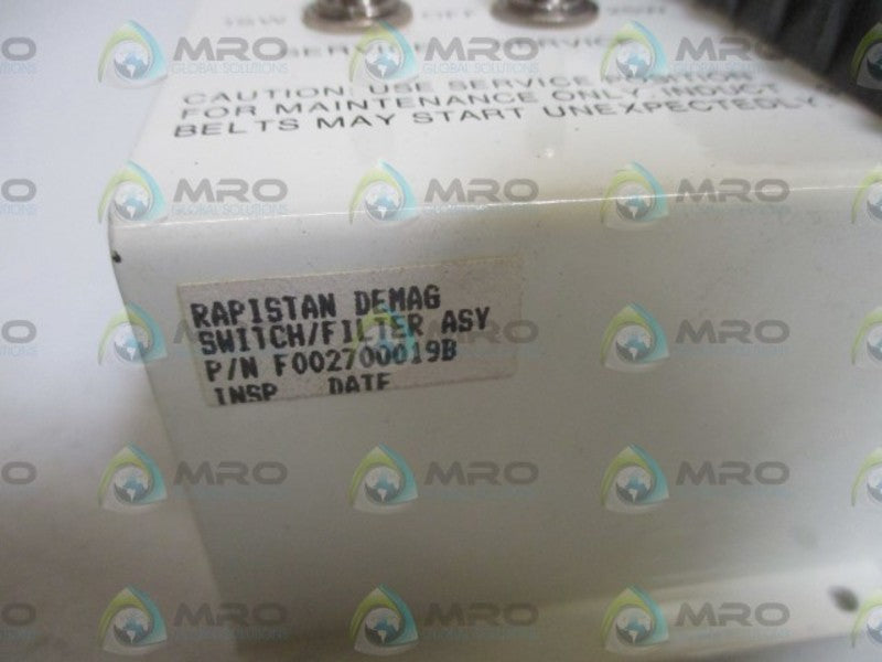 RAPISTAN F002700019B SWITCH/FILTER ASSEMBLY  NSNP
