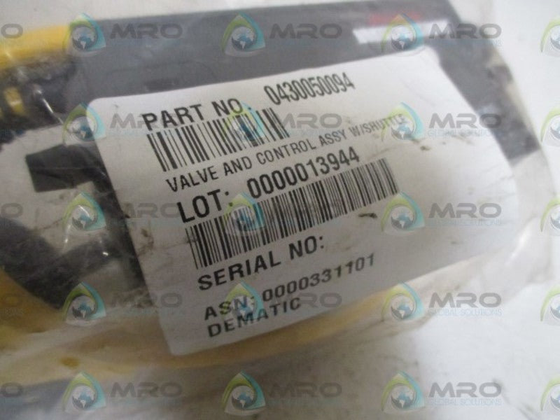 RAPISTAR 04300-50094 VALVE AND CONTROL ASSEMBLY  NSNP IN A BAG