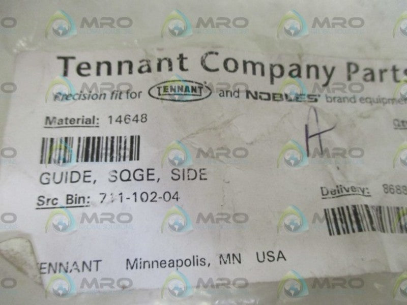 LOT OF 4 TENNANT 14648 SIDE GUIDE *NEW NO BOX*