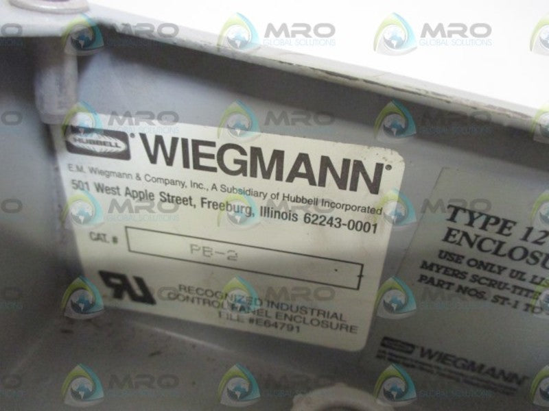 WIEGMANN PB-2 ENCLOSURE  UNMP
